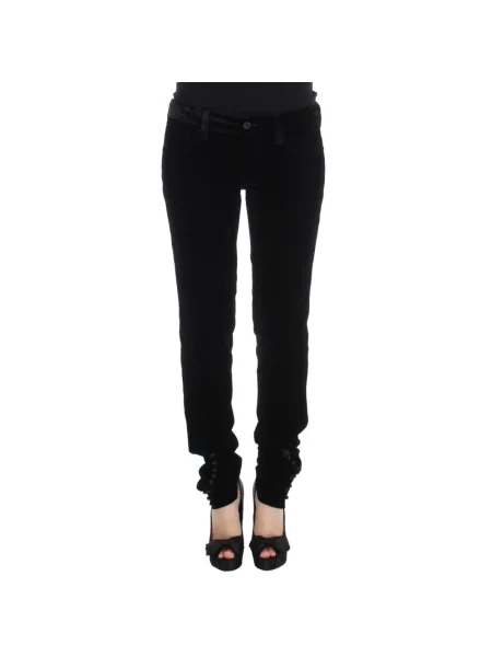 Aksamitne jeansy Ermanno Scervino czarne