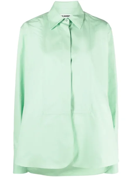 Cămașă Jil Sander lungă verde