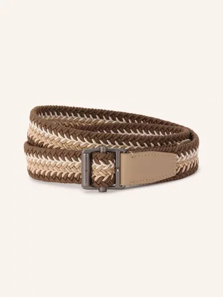 Tommy Hilfiger Pleciony Pasek beige biały