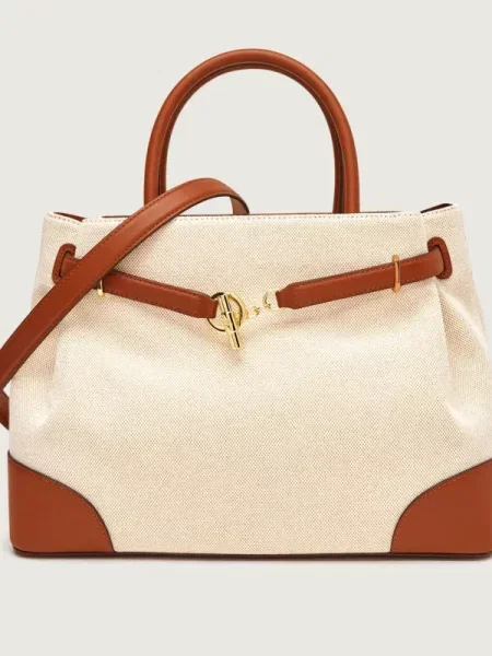 Lauren Ralph Lauren Kézitáska / barna bézs