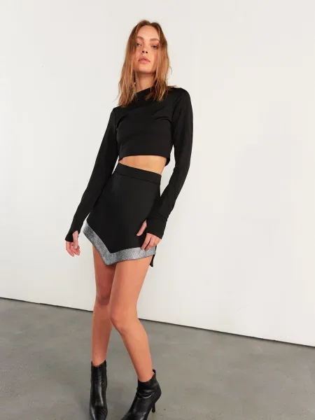 Spódnica mini Vatkali czarna