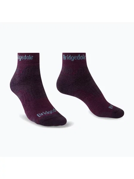 Трекінгові шкарпетки Bridgedale Hike Midweight Performance Ankle dark purple фіолетові