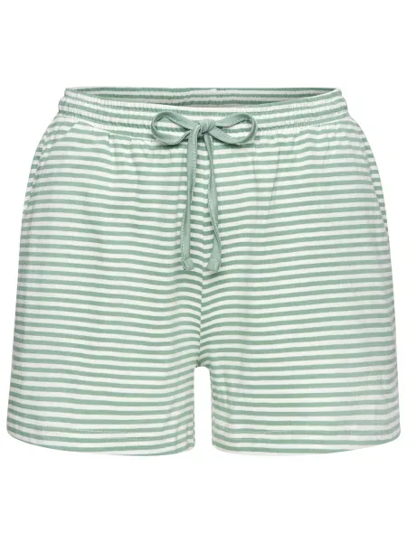 VIVANCE Kratke hlače za spanje zelena bela