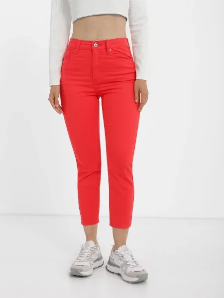 Piazza Italia Завужені джинси без підкладки червоний