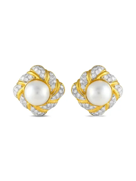 Cercei Lb Exclusive cu perle galben