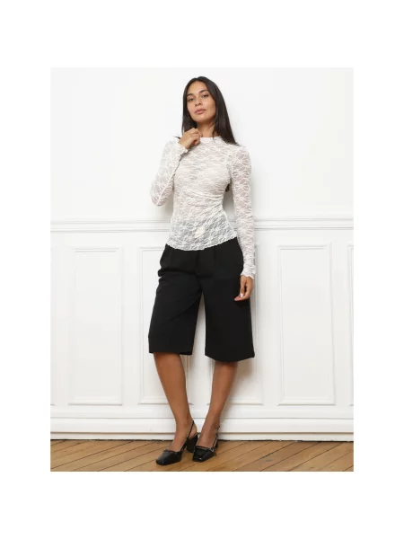 Top La Modeuse alb
