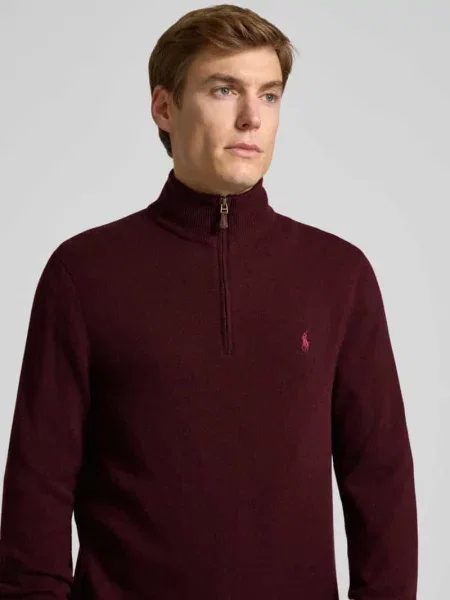 Polo Ralph Lauren Sweter Bordowy czerwona
