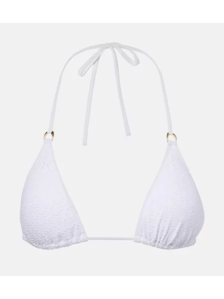 Bikini Melissa Odabash cu gât halter alb