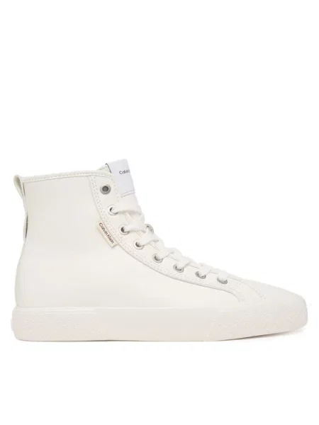 Calvin Klein Sneakers Vulc Lace Up Hightop Lth λευκό