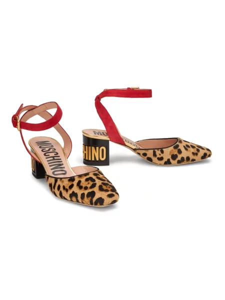 Czółenka Moschino skórzana
