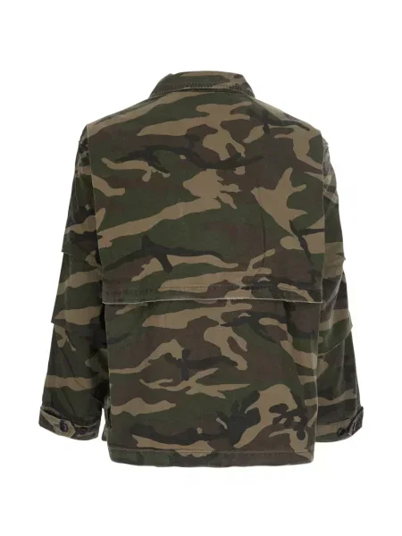 Geacă Found cu imagine cu model camuflaj verde