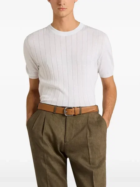 Scurt tricou Kiton alb