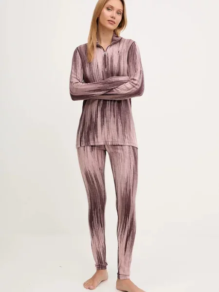 Шерстяное термобелье Icebreaker розовое