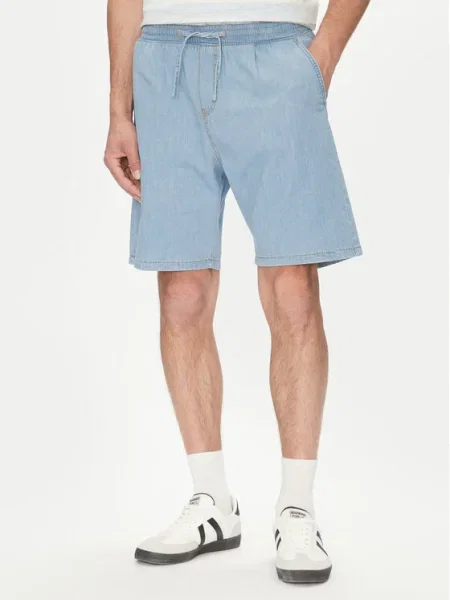 Jack&Jones Džínsové šortky Tony modrá