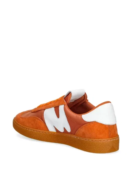 Sneakerși Msgm din piele de căprioară portocaliu
