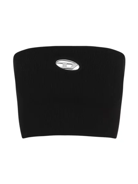 Top Diesel o krotszym kroju retro czarny