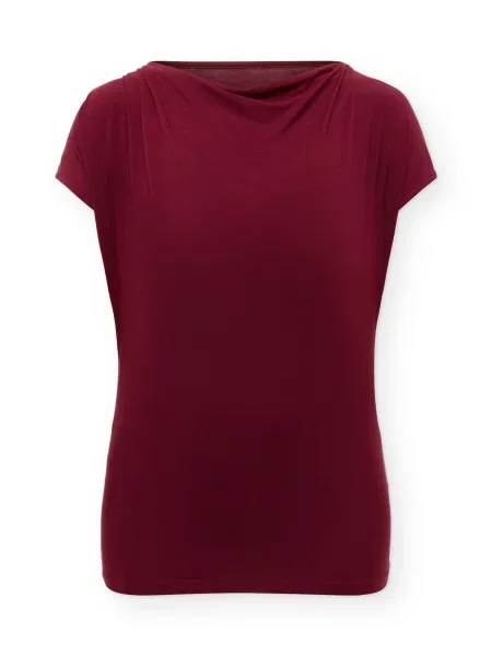 CURARE Yogawear Tricou funcțional bordeaux roșu
