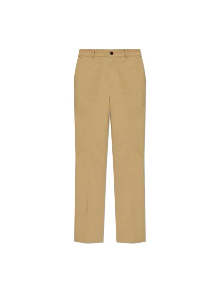 Spodnie Burberry z autografem beżowe