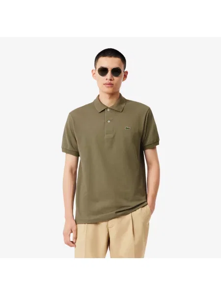 Lacoste Koszulka Polo Classic Fit Original Piqué zielona