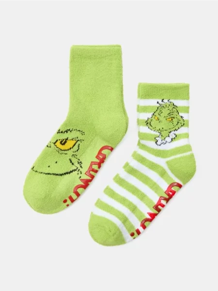 Sinsay Podkolenky Grinch 2 pack vícebarevná
