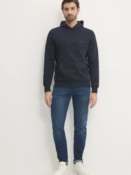 Majica Tommy Hilfiger s kapuco modra
