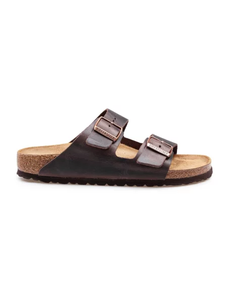 Klapki Birkenstock brązowe