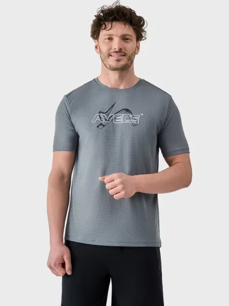 Спортивна футболка AVECS сірий