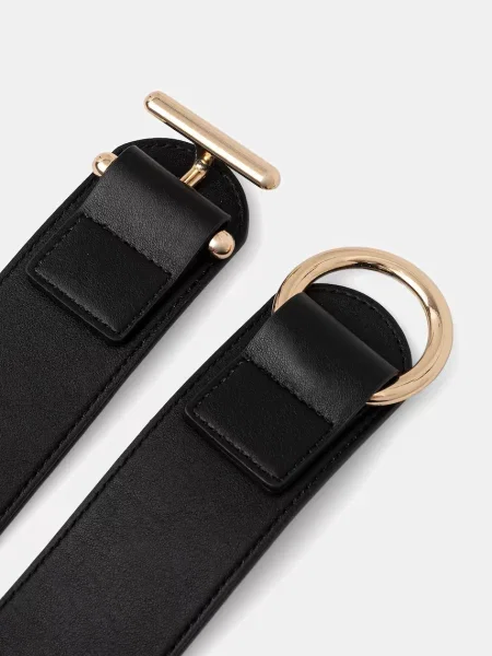 Ремінь Morgan з ремінцями чорний