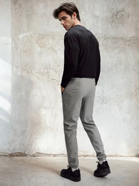 Спортивні штани джогери сірий