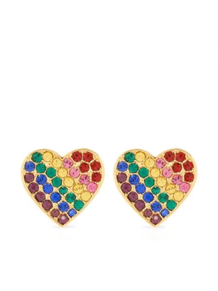 Cercei Kate Spade cu motiv cu inimi