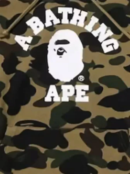 Hanorac cu glugă A Bathing Ape® verde