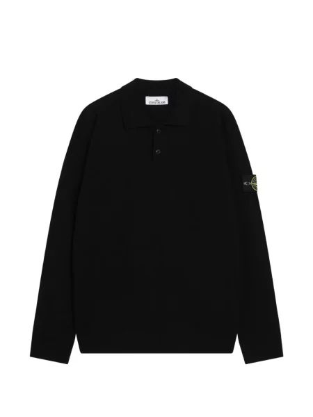 Pulover Stone Island de lână cu strasuri negru