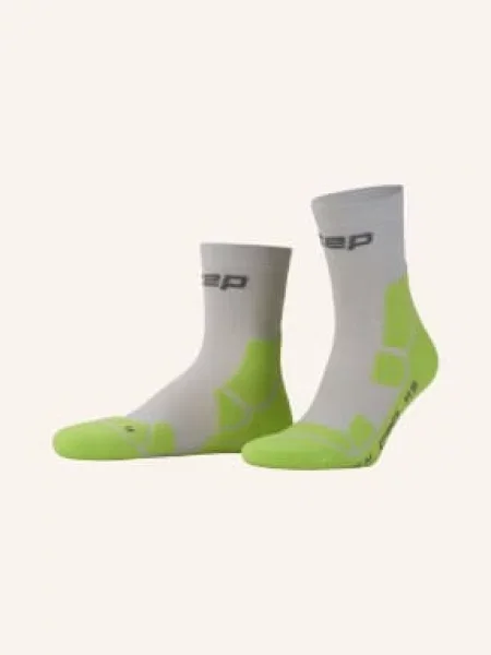 Cep Skarpety Trekkingowe Hiking Mid Cushion Compression – Mid Cut Z Wełną Merynosową grau