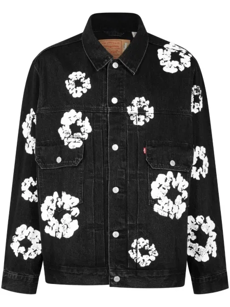 Geacă de blugi Denim Tears cu imagine negru