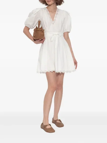 Rochie Ulla Johnson cu broderie de costum alb
