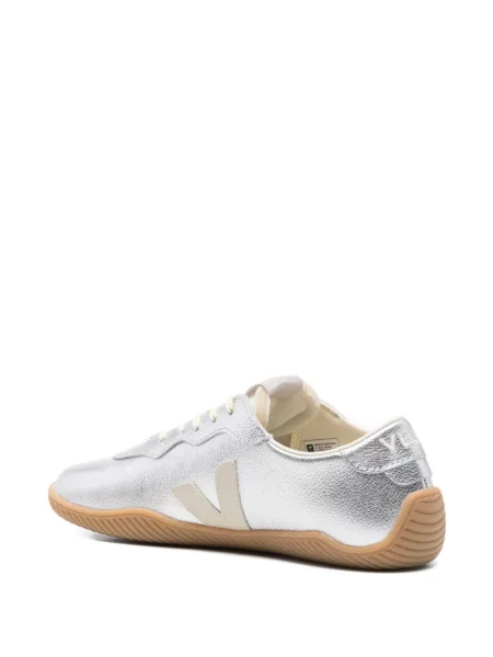 Sneakerși Veja cu autograf argintiu