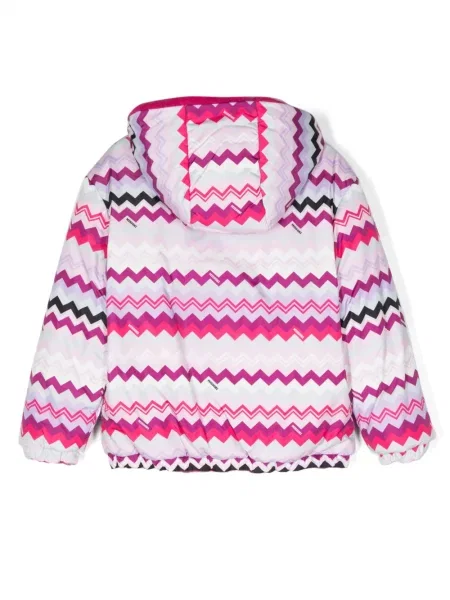 Kurtka bomber dziecięcy Missoni różowy