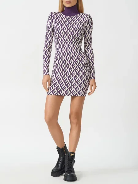 Платье Elisabetta Franchi фиолетовое
