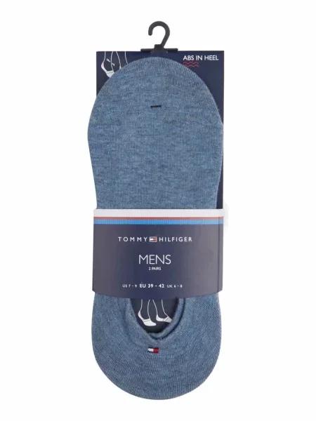 Skarpetki Tommy Hilfiger Footie 2 pary niebieskie