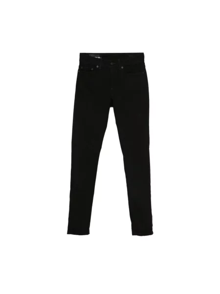 Skinny jeansy skinny Dondup czarne