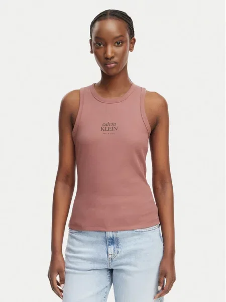 Calvin Klein Jeans Top deschis maro
