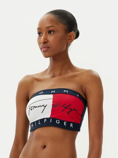 Σουτιέν χωρίς μπανέλα Tommy Hilfiger μπλε