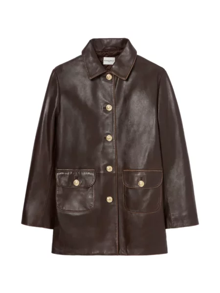 Geanta de piele Claudie Pierlot maro