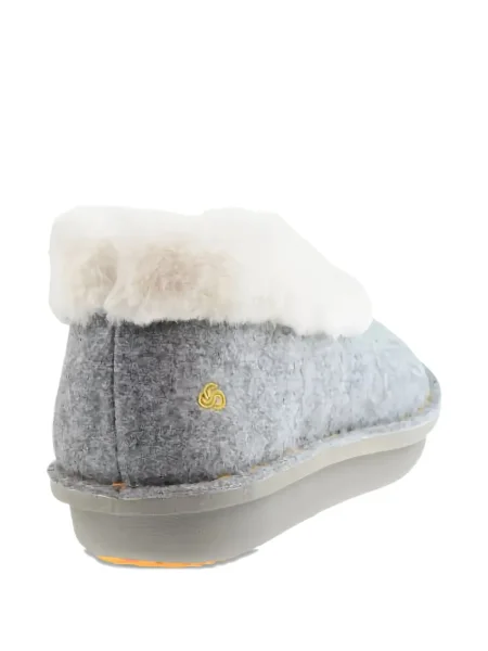 Garnitură de blană sandale Clarks Originals cu blană gri