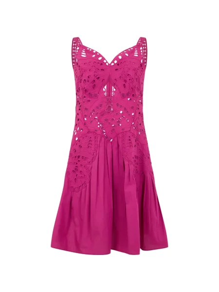Rochie mini Alberta Ferretti cu broderie roz