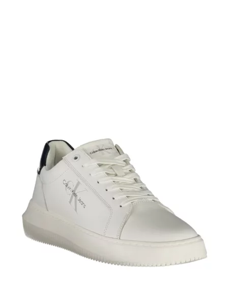 Δερμάτινα sneakers Calvin Klein κλασικό λευκό