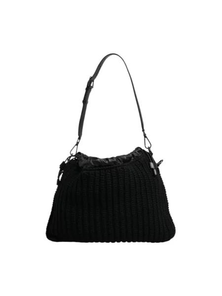 Torebka skórzana Dolce And Gabbana skórzana czarna