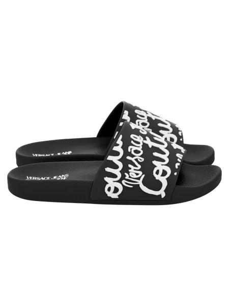 Klapki Versace Jeans Couture czarne