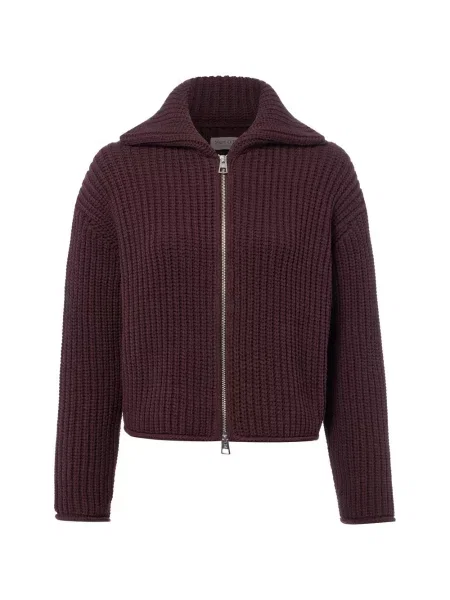Marc O'Polo sweter rozpinany brązowy