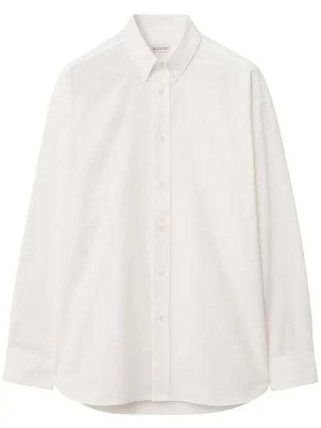 Риза Burberry бродирана бяло